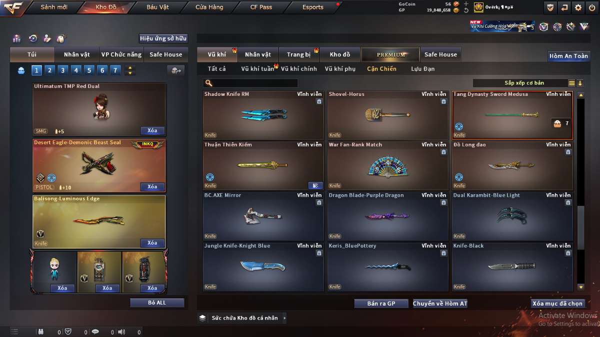shop acc cf uy tin gia re
